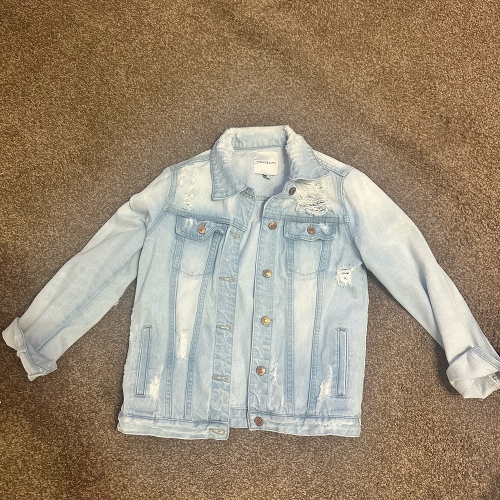 Thread & Supply Light Blue Jean Jacket